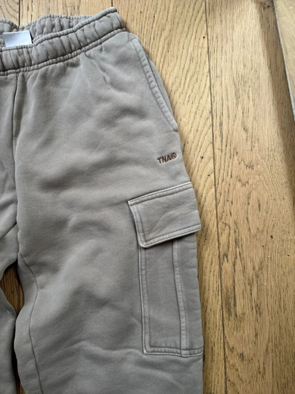 Khaki Fleece Cargo Sweatpants XS - Picture 3 of 3